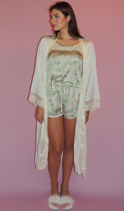 ROBE PÉROLA MIDI CETIM