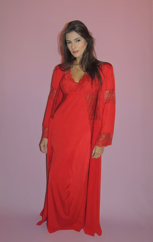 CAMISOLA LONGA VERMELHA